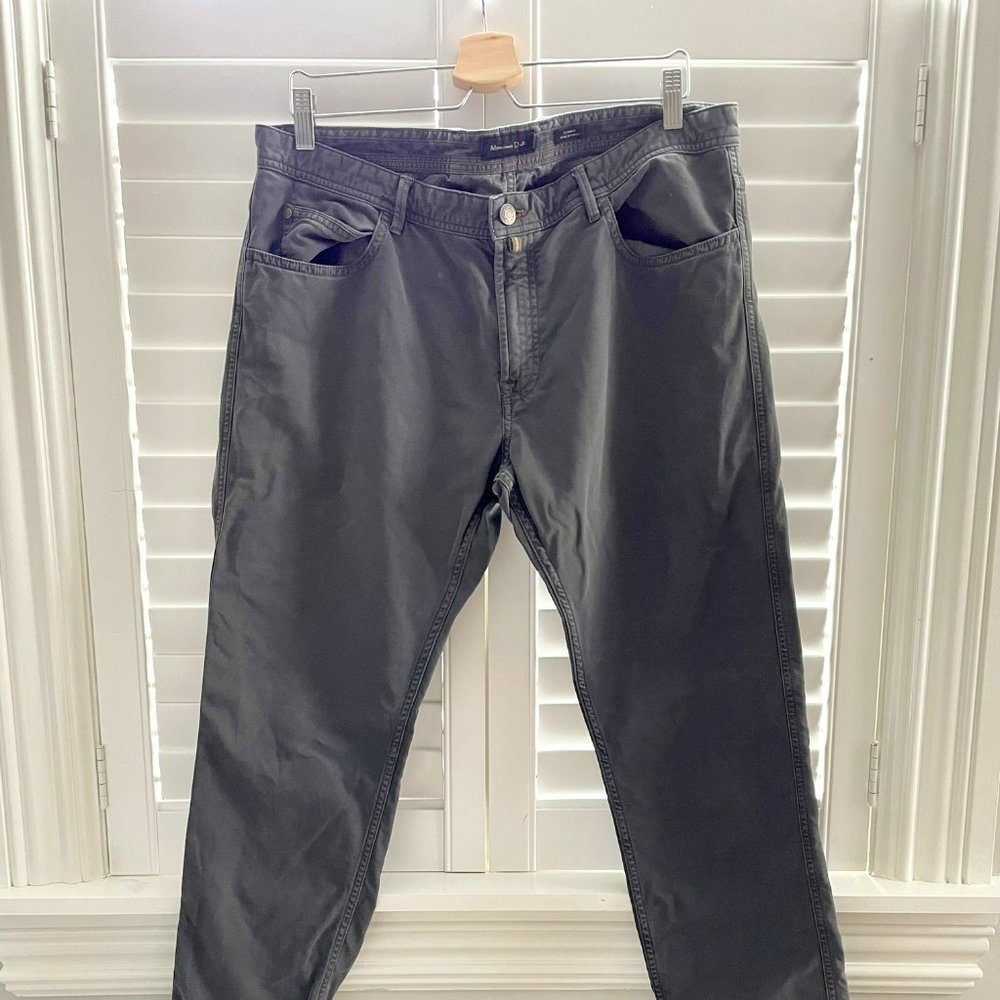 Massimo Dutti 36" Slim Fit Grey Pants